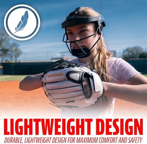 Franklin Sports Replacement Chin Pads for Softball Fielder Masks - Girls' + Women's Chin Cups for Face Guards - 3 Pack of Youth + Adult Replacement Chin Pieces - Fastpitch Softball Chin Protector in Kuwait
