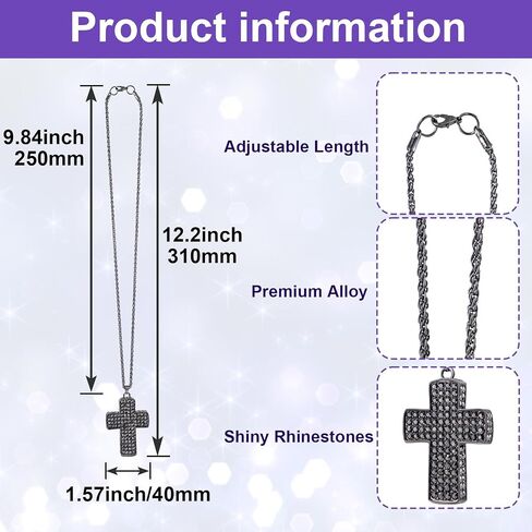 PAGOW Bling اكسسوارات السيارات للنساء، ديكور السيارة على الوجهين، كريستال الماس المعدني المتقاطع للسيارة، قلادة مرآة الرؤية الخلفية للسيارات، ديكور داخلي لطيف للسيارة، اكسسوارات السيارات للنساء in Saudi Arabia