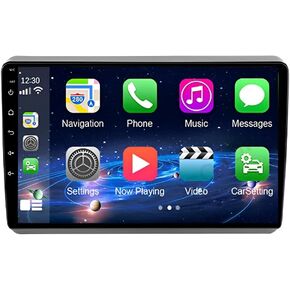 Android Car Radio Stereo GPS Navigation for Do-dge Dart 2012 2013 2014 2015 2016, 9" Touchscreen Radio Replacement with CarPlay & Android Auto GPS WiFi Mic Backup Camera