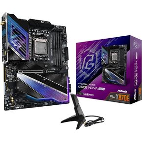 ASRock AMD X870E Taichi Lite Ryzen Socket AM5 DDR5 DIMMs 8200 256 GB X870 EATX Motherboard 5G LAN M.2 USB4 WiFi7
