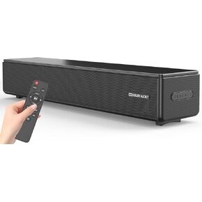 2.0 CH Dolby Digital Sound Bar - متحدث مسرح بلوتوث المنزلي مع HDMI ARC و Optical و AUX للتلفزيون الذكي والألعاب والأجهزة كمبيوتر وجهاز عرضي ، شريط مكبرات صوت مضغوط مع شريط صوتي مسرح محيطي ثلاثي الأبعاد