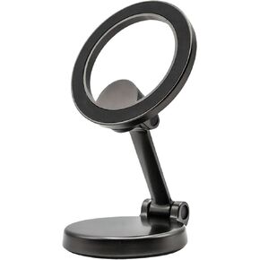 Metal Rotatable Car Phone Mount/Holder - Durable, Foldable & Adjustable Smartphone Holder for Secure Driving for iPhone Android and All Smartphones