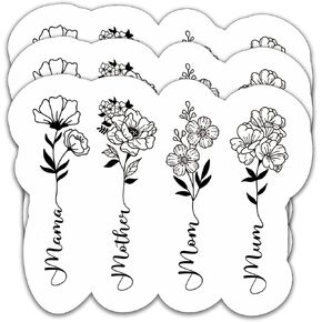 (3Pcs) Mama Stickers, Mama Vibes Stickers, Mama Decals, Mom Stickers, Inspirational Mom Stickers – Waterproof Vinyl Decal for Book Laptop Phone Tumbler Water Bottle, Size 3 x 1.7 Inch