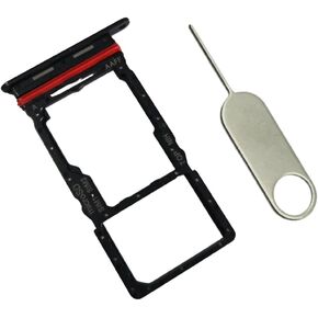 A16 Waterproof Sim Card Tray SD Card Holder Replacement for Samsung Galaxy A16 (5G) SM-A166U A146U1 with Water Proof Rubber Seal USA Version Blue Black with Stainless Steel Eject Tool