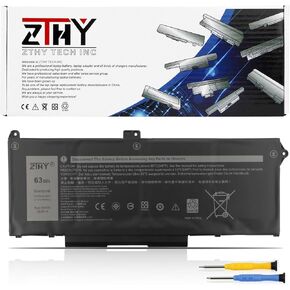 ZTHY 63Wh RJ40G Laptop Battery Replacement for Dell Latitude 14 5420 Latitude 15 5520 Precision 15 3560 Series P137G P137G001 P104F P104F001 P104F002 075X16 01K2CF WY9DX 0WK3F1 0M3KCN 005R42 15.2V