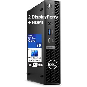 Dell OptiPlex 7020 MFF Mini PC 7000 Micro Form Factor Business Desktop Computer, Intel Hexa-Core i5-12500T (Beat i7-11700T), 32GB DDR5 RAM, 1TB PCIe SSD, WiFi6E, 2 DisplayPort + HDMI, Windows 11 Pro