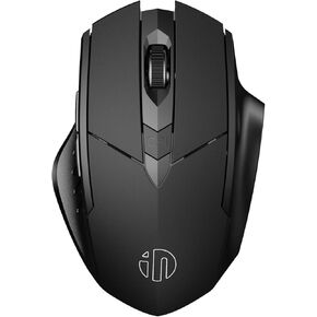 INPHIC Multi-Device Bluetooth Mouse Wireless, Rechargeable, USB Receiver, 6 Buttons, Ergonomic for Laptop, Computer, Mac, PC etc.