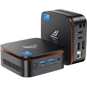 KAMRUI Essenx E1 Mini PC,W-11 Pro 12th N97 Mini Computer(Beat N150,up to 3.6GHz),Mini Desktop Computers 16GB RAM 512GB SSD,Desktop PC Support 4K HDMI+DP,Mini PC with Dual WiFi,Business Home Office