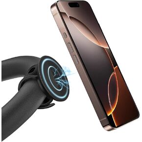 Gym Fitness MagSafe Phone Mount , Magnetic Bar Mount, Adjustable Strap, Compatible with Gym Equipment, Stroller, Shopping Cart, Exercise Bikes, Steering Wheel. for iPhone 16pro Max,15, 14, 13 Series