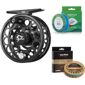 Piscifun Sword Fly Fishing Reel Bundle with Fly Line