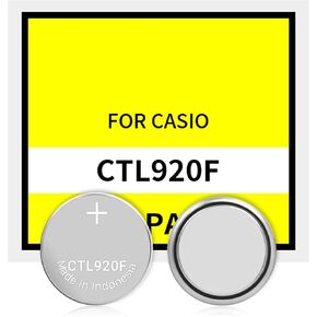 CTL920F Battery, Compatible with Panasonic CTL920F Solar Rechargeable Battery Replacement Watch Cell Casio