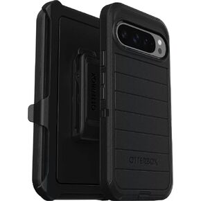 OtterBox Google Pixel 9 Pro XL (Only) - Defender Series Case - Black - Rugged & Durable - with Port Protection - Includes Holster Clip Kickstand - Microbial Defense Protection - Non-Retail Packaging