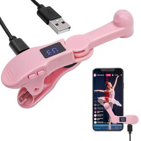 Smart Automatic Screen Clicker Tapper, Fast Click Simulation Continuous Finger Gadget for iPhone for iPad Smart Phone Device Live Streaming Apps Video Live Broadcasts Reward Likes Tasks Games Shopping-Pink
