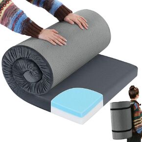 ROYALAY Memory Foam Camping Mattress for Sleeping, Foldable and Portable Mattress for Adult, Camping Bed for Travel, Truck, Bed, Tent