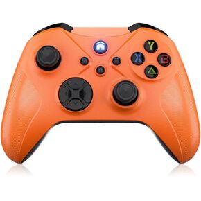 Gamrombo Wireless Controller Replacement for Xbox One, Xbox One X/One S/Xbox Series S/X, with Audio Jack/Macro/Turbo/Dual Vibration - Need to upgrade (Orange)