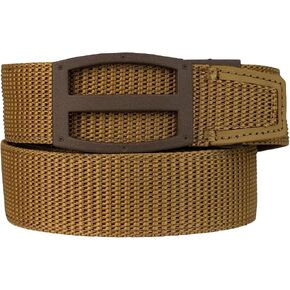 Nexbelt Tactical Ratchet EDC Titan Gun Belt - Cut to Fit Gun Belt for Men - PreciseFit Nylon Reinforced Belt with 1 1/2" Width Strap - Tan