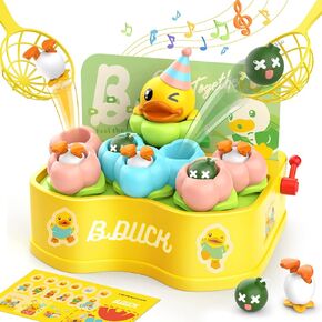 B.Duck Games for Kids Age 4-6, Board Games Bounce and Catch Duck Toys for Kids 4-8, Family Board Games for 5-7 Boys Girls, Birthday Gifts Christmas Party Games for Toddlers 3-5