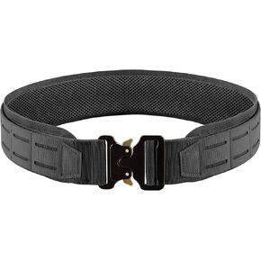 Tactical Battle Belt Heavy Duty Military Utility EDC Gun Belt with MOLLE Quick Release Buckle Waist Holster Belt Large 38-40"