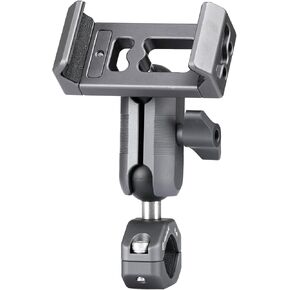 FANAUE Motorcycle Phone Holder with Vibration Dampener & High-Speed Secure Lock, Anti-Theft Motorcycle Phone Mount Handlebar Cellphone Holder for Bike Bicycle Scooter ATV Fit 5.4''-7.2'' Smartphones