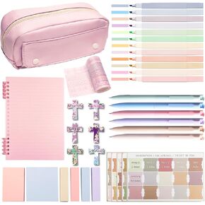 Bible Journaling Kit, Bible Study Supplies,Bible Highlighters and Pens No Bleed,Bible Study Tools,Bible Study Kit for Women