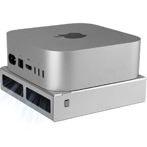 IFCASE Aluminum Desktop Dust, Air Filter Stand for Mac Mini M4 2024 with Non-Slip Silicone (Silver)