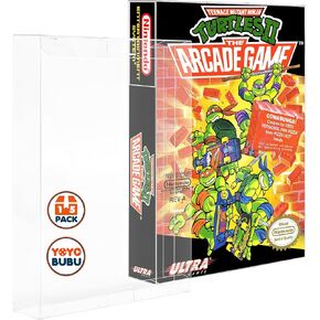 15 Pack Video Game Protector for Nintendo NES Game Boxes – Clear Plastic Sleeve Cover – 0.35mm PET – Scratch-Resistant, Dustproof, Crystal Clear Display