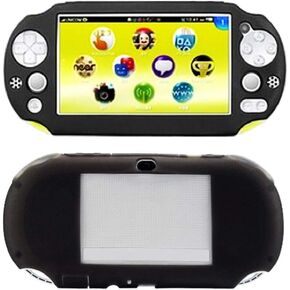 Silicon Full Cover Skin Protector Case for PSVita2000 (Black)