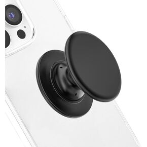 for Magsafe Phone Grip, Magnetic Phone Grip Holder, Magnetic Collapsible Expandible Mobile Phone Grip Stand Holder for iPhone 16 15 14 13 12 Series, Black