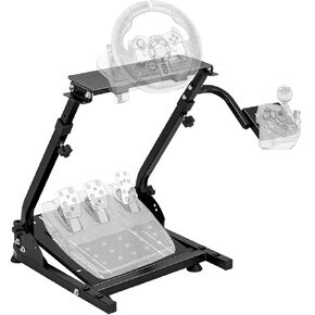 BLENNACY Racing Wheel Stand, Adjustable Steering Wheel Stand, Foldable Steering Wheel Stand Compatible with Logitech G920 G29 G27 G25, Racing Stand Steering Wheel and Pedals Not Included