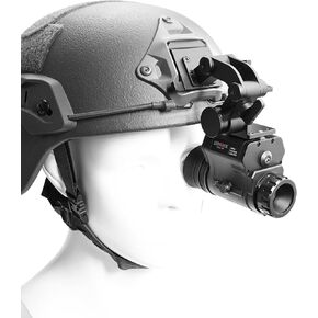 BINOCK NVG50 Night Vision Monoculr - Helmet Mounted Digital Night Vision Scope with WiFi 1-4X Zoom, 4 Color Modes & 940nm IR, HD Recording for Home, Camping, Outdoor Use