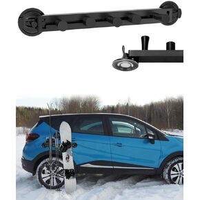 Suction Cup Snowboard Holder for Car – Holders to Prevent Ski and Snowboard from Tipping Over – Protects Vehicle from Scratches – Easy Install Magnetic Ski Holder