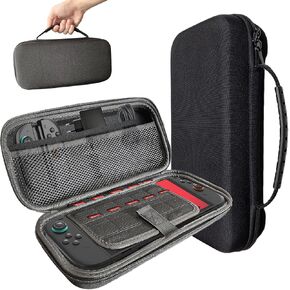 Switch 2 Carrying Case for Nintendo Switch 2 2025, Protective EVA Hard Portable Carry Case Shell Pouch with Pockets for Nintendo Switch 2 Console&Accessories, for Travel and Home Storage Black