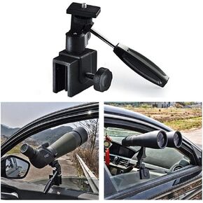 SOLOMARK Deluxe Vehicles Car Adjustable Window Mount for Spotting Scope Big Binoculars - Fully Metal