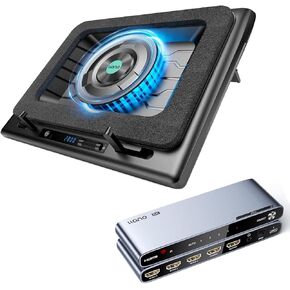 Laptop Cooling Pad&HDMI 2.1 Switch, HDMI Switcher 4K@120Hz 8K@60Hz