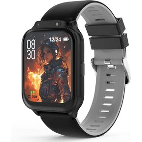 Smart Watch for Kids 1.85" with Fitness Tracker, Sleep Monitor, 22/98 Sport Modes, DIY Dial, IP68 Waterproof, Step Counter, Heart Rate, Camera, with/Without APP, Gift for 3-12 Years Old Girls and Boys