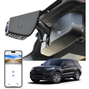 4K Dash Cam for Ford Explorer U625 2020 2021 2022 2023 2024, Base XLT ST_Line Limited Timberline Platinum King Ran(Model A), UHD 2160P Video, WiFi & App, Loop Recording, 128GB Card