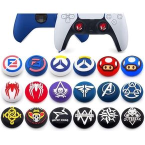 2PCS Joystick Cap Silicone Rubber Thumb Stick Grip Caps for PS5 PS4 PS3 Xbox 360 Xbox One Xbox One X Elite Controller (Color 10)