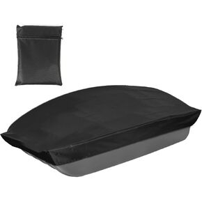 Jet Sled Cover, 68.9x33.46x7.87in 600D Oxford Cloth Ice Fishing Jet Sled Cover Ice Fishing Gear Accessories Waterproof Sun-Protection Sled Travel Cover for Outdoor Activities Winter Camping Hunting