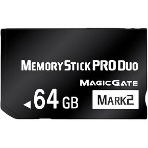 Original 64GB Memory Stick Pro Duo MARK2 - High Speed Performance, Compatible with PSP and Camera Accessories
