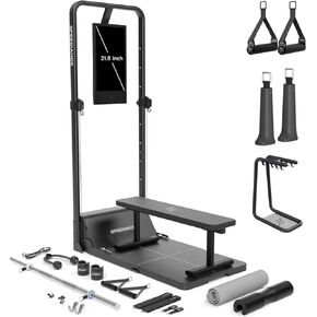Gym Monster 2 Smart Home Gym & Smart PowerGrip & Skiing Handles & Gym Accessories Organizer Bundle