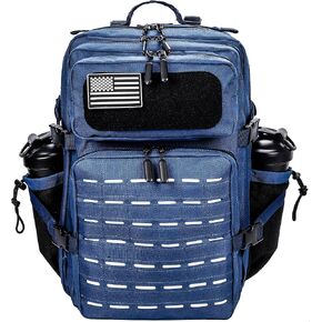 LHI Tactical Military Backpack for Men 25L/45L Large Molle Army Assault Pack 3 Day Hiking Rucksack With Bottle Holder
