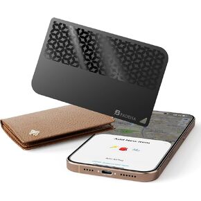 by Air Tag (2025) iOS Only Bluetooth Tracker with Apple Find My, iPhone Smart Card Wallet Finder GPS Tracker, 5-10 Years Battery, Keys Finder and Item Locator for Keys, Bags, Passports