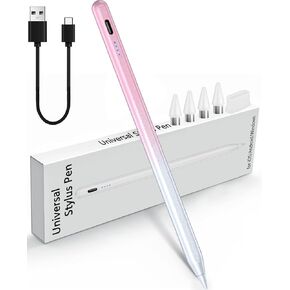 Stylus Pen for iPhone Android – Fine Point Touchscreen Stylist Pencil Compatible with Samsung, Lenovo, Smartphones & Tablets – iPhone Phone 16 15 14 13 12 11 Pro/Max/Plus – Pink