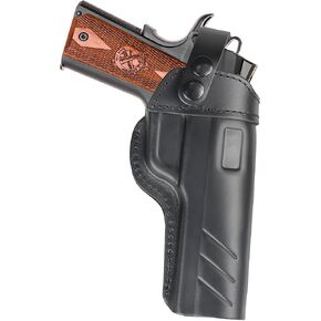 OWB 1911 Holster - Top Grain Leather for Most 1911 Style | Compatible with Colt, Kimber, Springfield, Tisas & More | Fits 4" & 5" Barrels