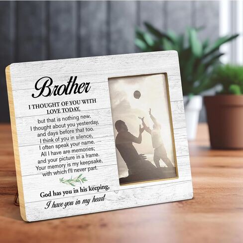 Romantic Gift for Husband Wife Couples Boyfriend Girlfriend, Love Gifts for Couples, Soulmate Gifts for Him Her, Couples Wood Picture Frame for 4x6 Inches Photo in Saudi Arabia