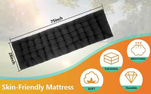 Homdox Camping cot Folding Outdoor Camping Travel Cot and Cot Pad - Quality Lightweight Portable Heavy Duty Adult & Kids Travel Cot Double Layer Oxford Camp Cots for Camp/Office/Home in Saudi Arabia