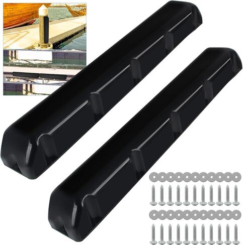 مصد رصيف القارب مع براغي، واقي مصد الرصيف الأبيض، مصدات الرصيف البلاستيكية البحرية لرسو السفن عمود عمود عمودي أو رصيف زاوية، حاجز مصد الرصيف للسطح الأفقي (24 بوصة، 38 بوصة، 31.5 بوصة) in Kuwait