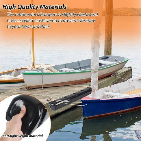 مصد رصيف القارب مع براغي، واقي مصد الرصيف الأبيض، مصدات الرصيف البلاستيكية البحرية لرسو السفن عمود عمود عمودي أو رصيف زاوية، حاجز مصد الرصيف للسطح الأفقي (24 بوصة، 38 بوصة، 31.5 بوصة) in Kuwait