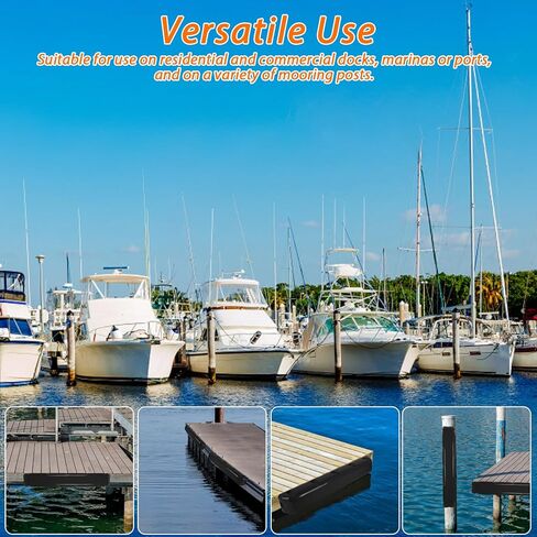 مصد رصيف القارب مع براغي، واقي مصد الرصيف الأبيض، مصدات الرصيف البلاستيكية البحرية لرسو السفن عمود عمود عمودي أو رصيف زاوية، حاجز مصد الرصيف للسطح الأفقي (24 بوصة، 38 بوصة، 31.5 بوصة) in Kuwait