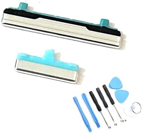 Power On Off Volume Key Side Button Replacement for Samsung Galaxy S21 / S21 Plus, with Toolkit (Black) in Kuwait